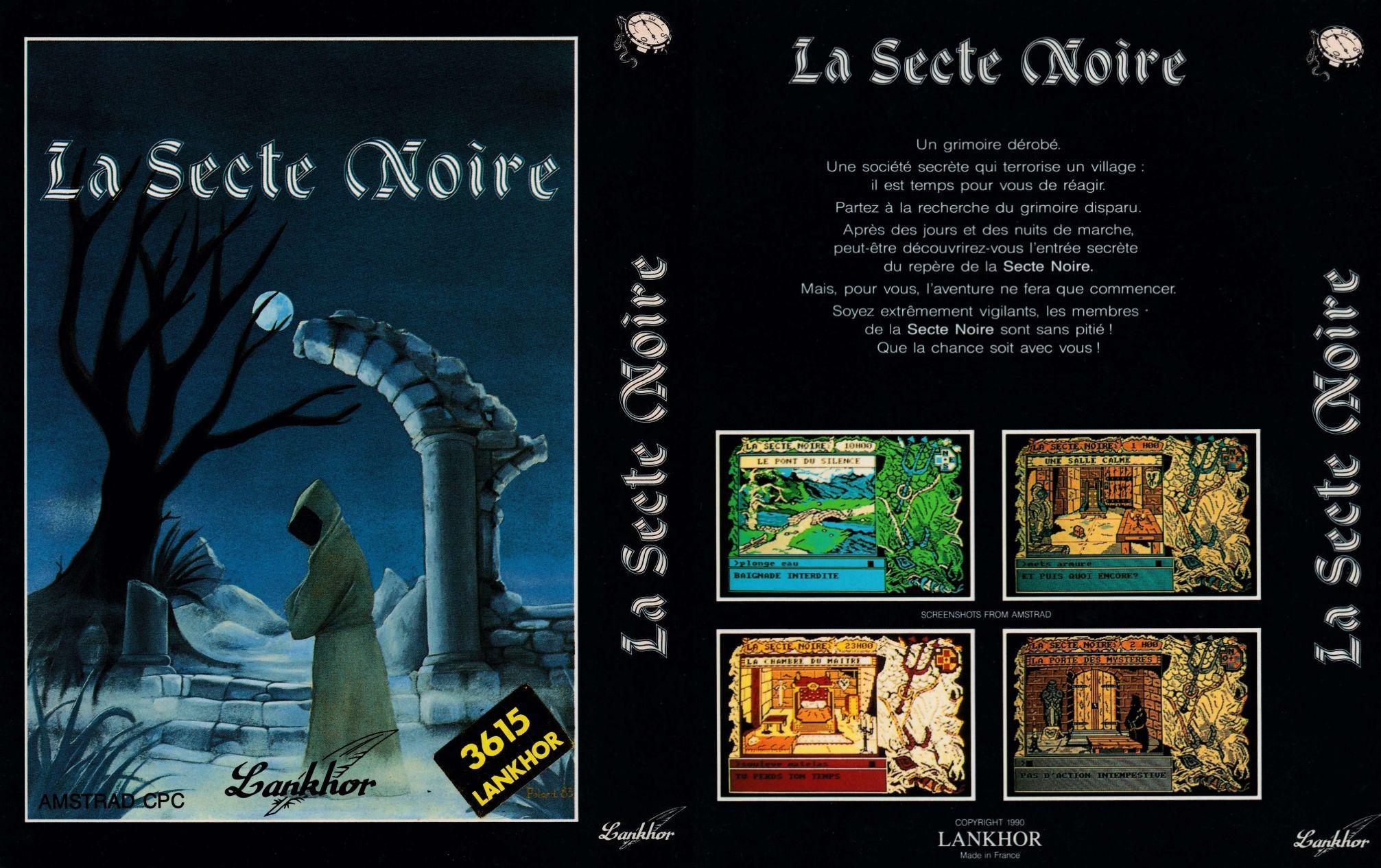 Jeux C.P.C. - Page 2 La_Secte_Noire__(Release_DISC-3615_Lankhor)__FRENCH