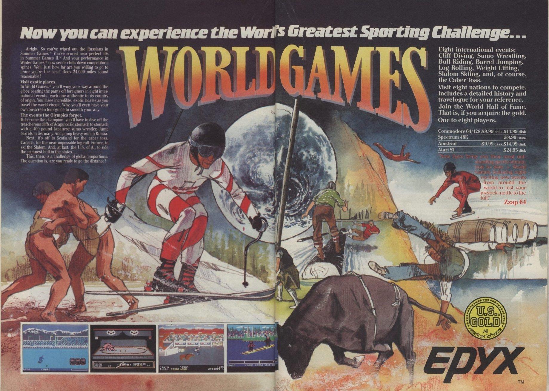 CPCRULEZ > AMSTRAD CPC > GAMESLIST > WORLD GAMES (c) EPYX