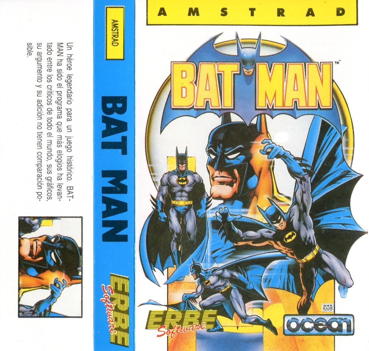 El Caped Crusader de Batman para Amstrad CPC de Ocean 